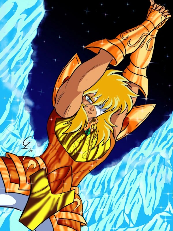 Custom Anime Art commission - Aquarius Hyoga