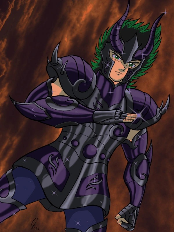 Anime commission of shura - saint seiya commission